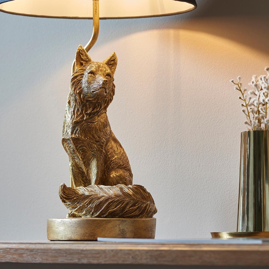 Endon 106796 - Lampada da tavolo FOX 1xE14/6W/230V nero/ottone