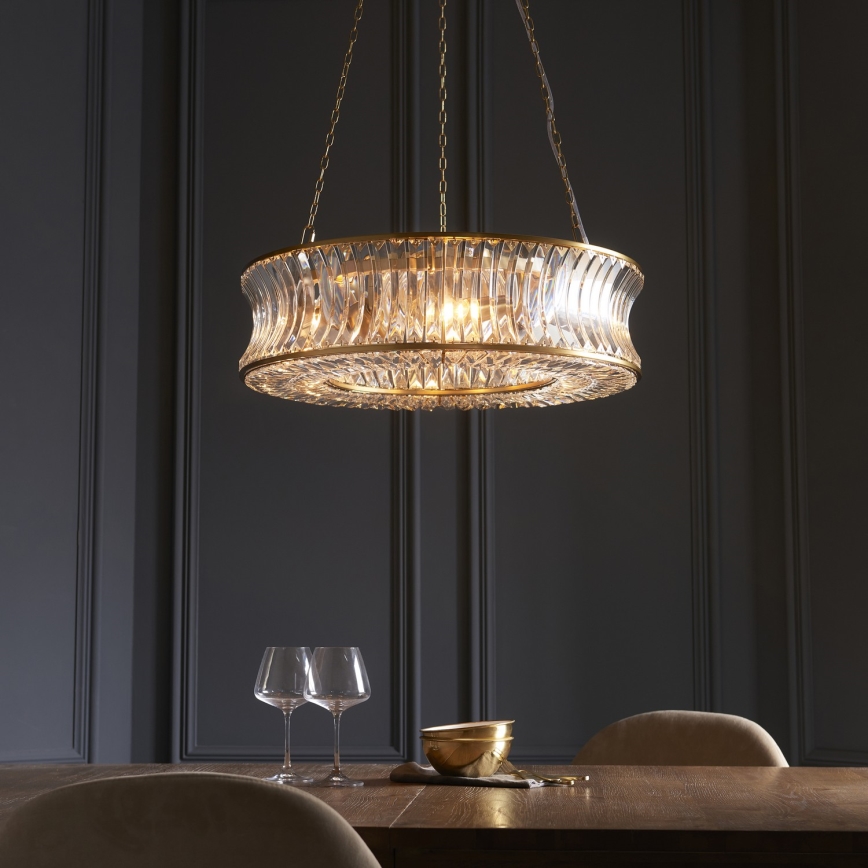 Endon 106811 - Lampadario a catena 6xE14/6W/230V, finitura oro
