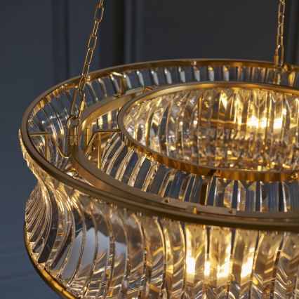 Endon 106811 - Lampadario a catena 6xE14/6W/230V, finitura oro