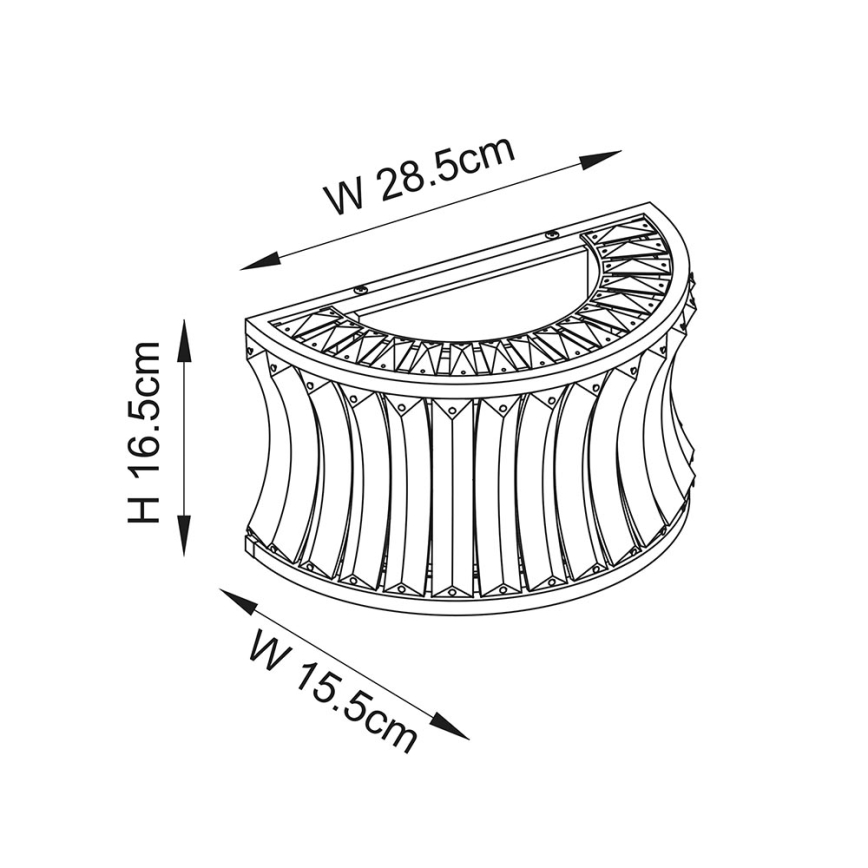 Endon 106812 - Applique da parete 2xE14/7W/230V dorata