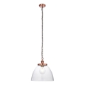 Endon 106895 - Lampadario a catena HANSEN 1xE27/10W/230V in rame