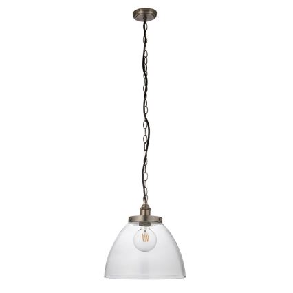 Endon 106896 - Lampadario a catena HANSEN 1xE27/10W/230V cromo opaco