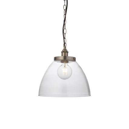 Endon 106896 - Lampadario a catena HANSEN 1xE27/10W/230V cromo opaco