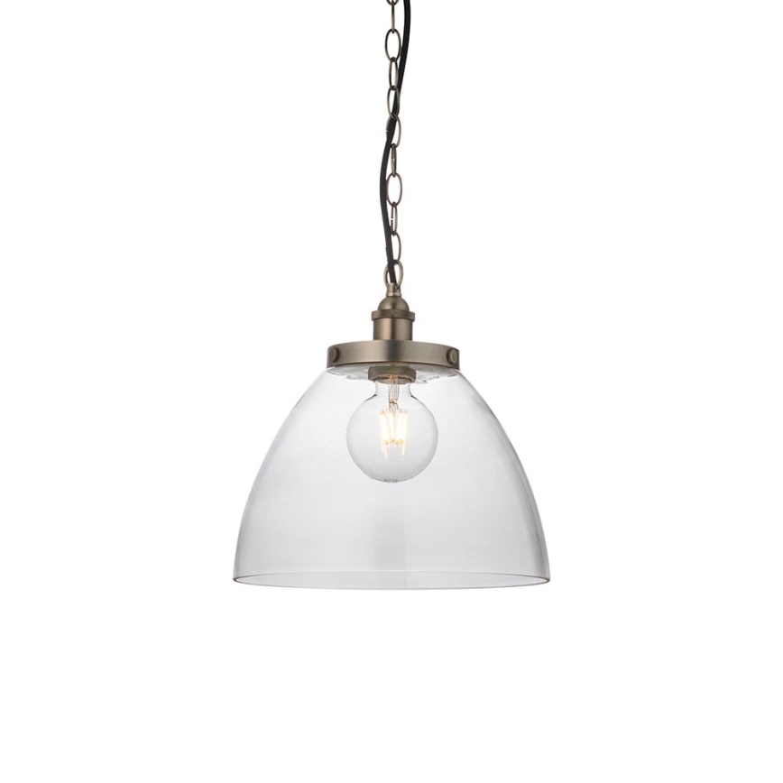 Endon 106896 - Lampadario a catena HANSEN 1xE27/10W/230V cromo opaco