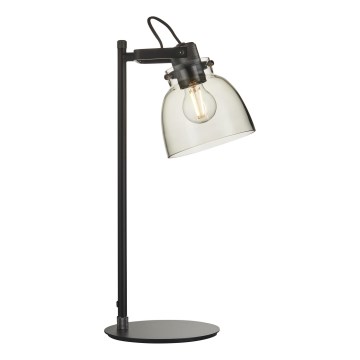 Endon 107012 - Lampada da tavolo URBAN 1xE27/10W/230V nero/nero fumé