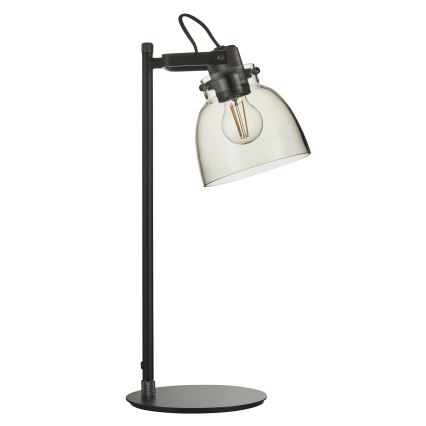 Endon 107012 - Lampada da tavolo URBAN 1xE27/10W/230V nero/nero fumé