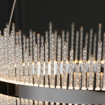 Endon 107108 - Lampadario LED a sospensione su cavo, 56W/230V, 3000K, cromo lucido