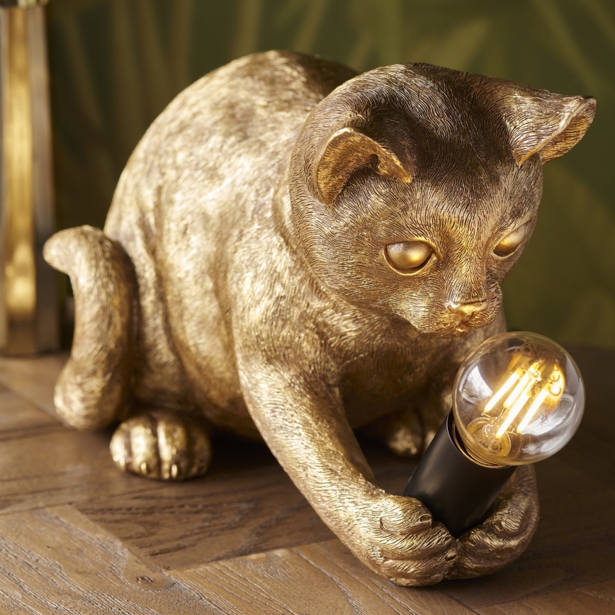 Endon 107389 - Lampada da tavolo KITTEN 1xE14/7W/230V oro