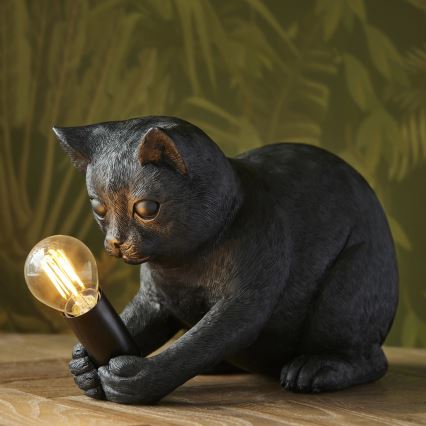Endon 107390 - Lampada da tavolo KITTEN 1xE14/7W/230V nero