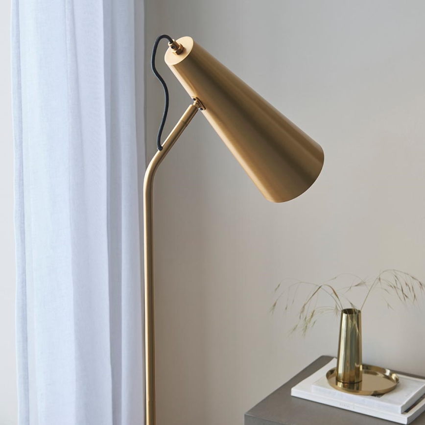 Endon 107528 - Lampada da terra KARNA 1xE27/10W/230V in ottone