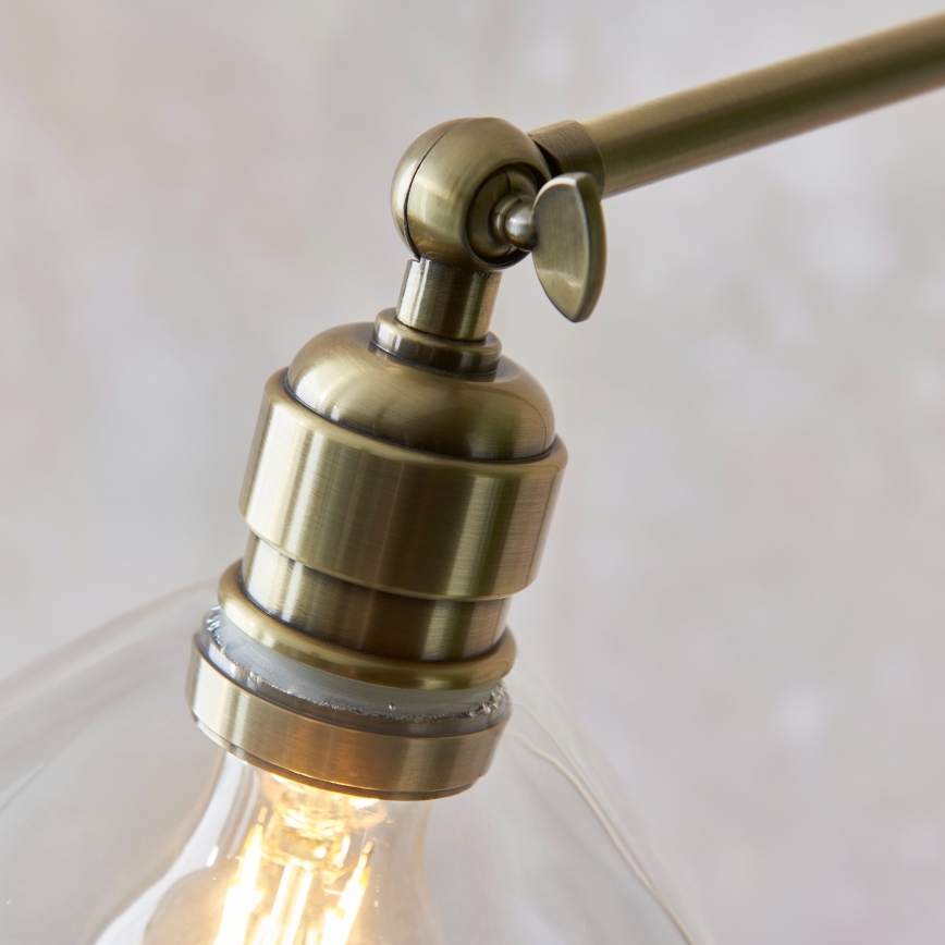 Endon 107609 - Lampada da terra 1xE27/10W/230V ottone