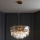 Endon 107785 - Lampadario a sospensione su cavi 9xE14/6W/230V oro