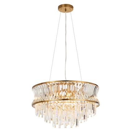 Endon 107785 - Lampadario a sospensione su cavi 9xE14/6W/230V oro