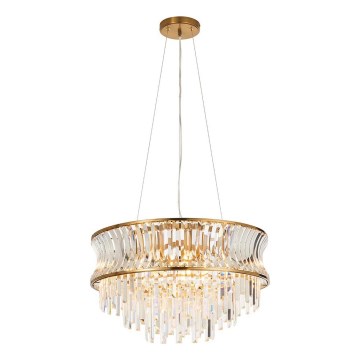 Endon 107785 - Lampadario sospeso a cavo 9x E14/6W/230V, ottone