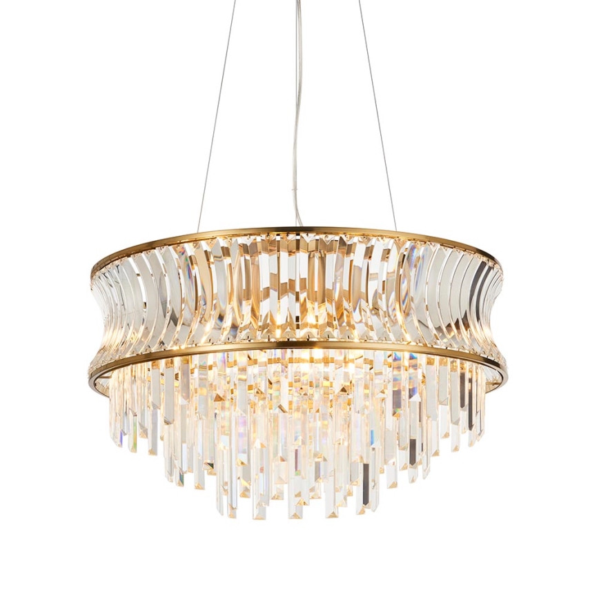 Endon 107785 - Lampadario sospeso a cavo 9x E14/6W/230V, ottone