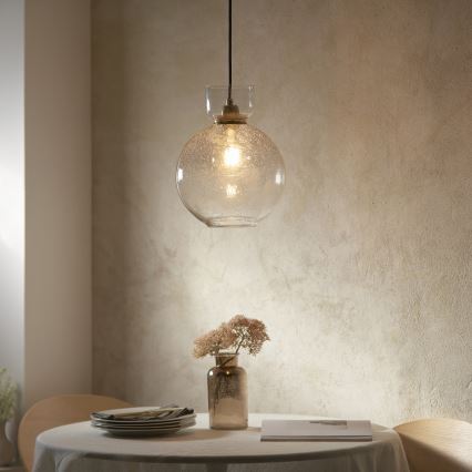 Endon 107948 - Sospensione a cavo 1xE27/10W/230V oro/grigio fumé