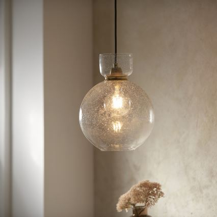 Endon 107948 - Sospensione a cavo 1xE27/10W/230V oro/grigio fumé