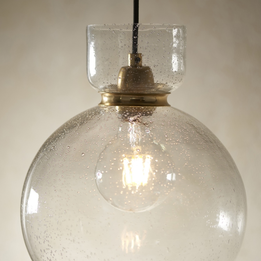 Endon 107948 - Sospensione a cavo 1xE27/10W/230V oro/grigio fumé