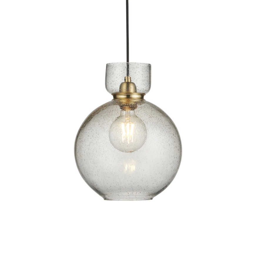 Endon 107948 - Sospensione a cavo 1xE27/10W/230V oro/grigio fumé