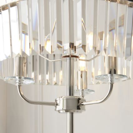 Endon 108103 - Lampada con piedistallo CHESTERFIELD 3xE14/6W/230V cromo lucido