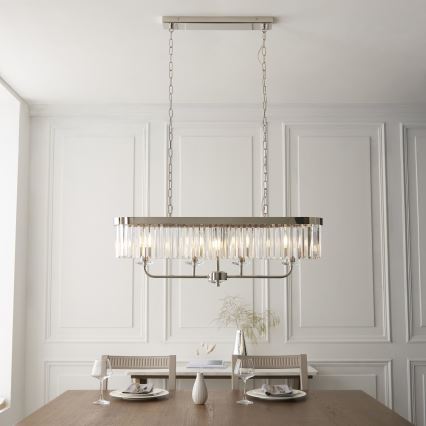 Endon 109058 - Lampadario a catena 4xE14/6W/230V cromo lucido