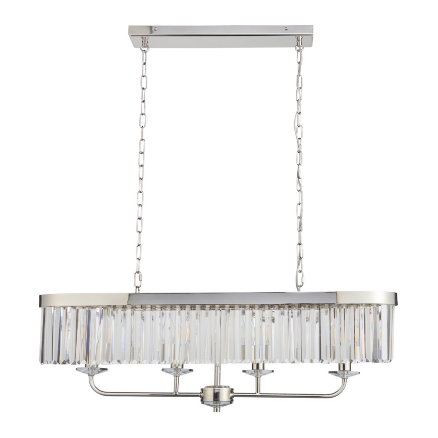 Endon 109058 - Lampadario a catena 4xE14/6W/230V cromo lucido
