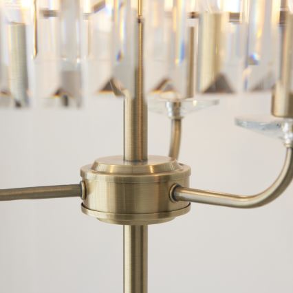 Endon 110644 - Lampada con piedistallo CHESTERFIELD 3xE14/6W/230V ottone