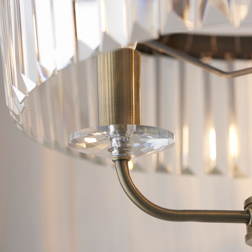 Endon 110644 - Lampada con piedistallo CHESTERFIELD 3xE14/6W/230V ottone
