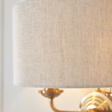 Endon 110726 - Applique HIGHCLERE 2xE14/40W/230V beige/ottone