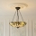 Endon 111869 - Lampadario a catena Tiffany ASHTON 3xE27/10W/230V Ø 45 cm