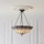 Endon 111872 - Lampadario a catena Tiffany HUTCHINSON 3xE27/60W/230V Ø 50 cm