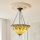 Endon 111881 - Lampadario Tiffany JAMELIA a sospensione con catena, 3x E27/10W/230V, Ø 50 cm