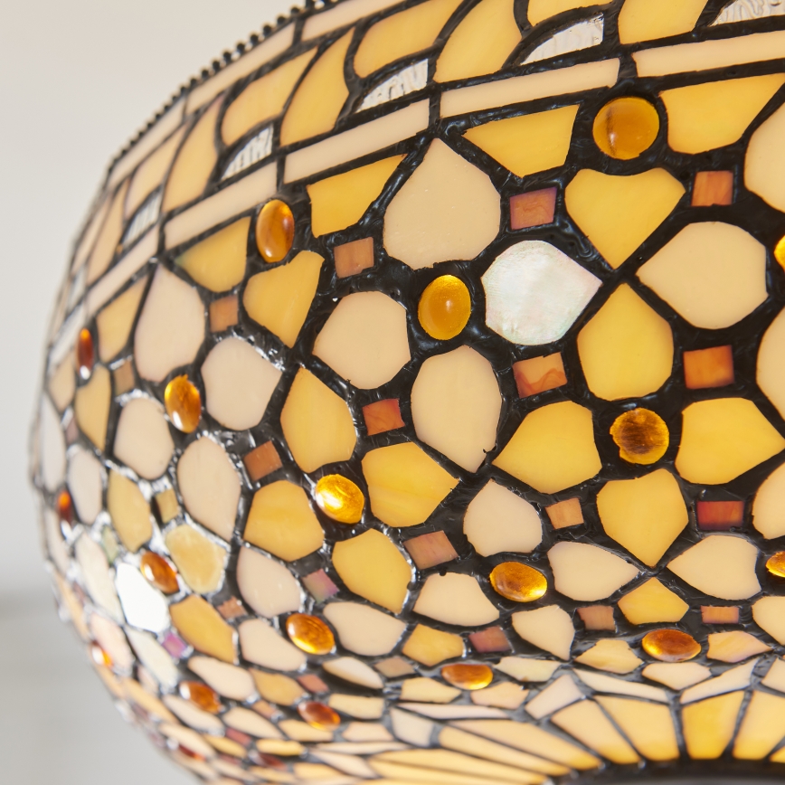 Endon 111882 - Lampadario a sospensione Tiffany MILLE FEUX, 3xE27/10W/230V, diam. 45 cm