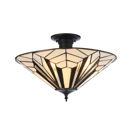 Endon 111895 - Plafoniera Tiffany ASTORIA 3xE27/10W/230V Ø 48 cm