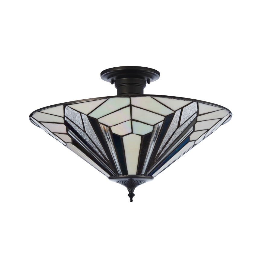 Endon 111895 - Plafoniera Tiffany ASTORIA 3xE27/10W/230V Ø 48 cm