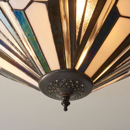 Endon 111895 - Plafoniera Tiffany ASTORIA 3xE27/10W/230V Ø 48 cm