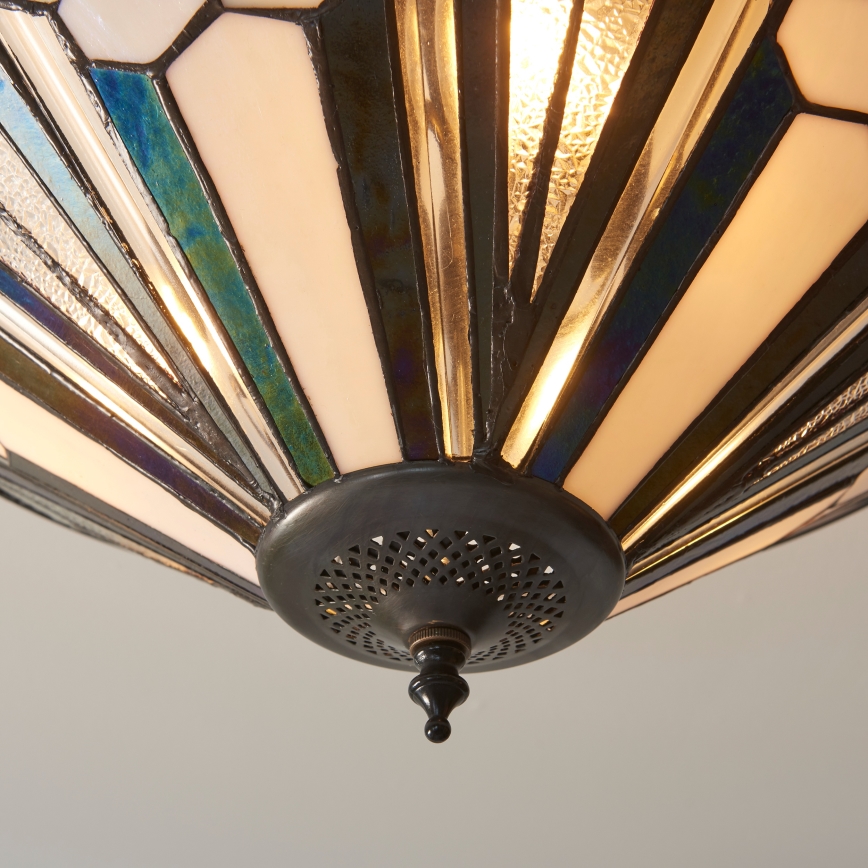 Endon 111895 - Plafoniera Tiffany ASTORIA 3xE27/10W/230V Ø 48 cm