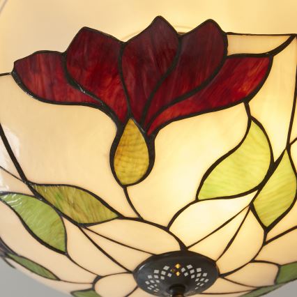 Endon 111896 - Plafoniera Tiffany BOTANICA 3xE27/10W/230V Ø 45 cm