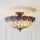 Endon 111906 - Plafoniera stile Tiffany HUTCHINSON, 3x E27, 10 W, 230 V, Ø 50 cm