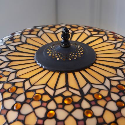 Endon 111921 - Lampada da terra Tiffany MILLE FEUX 2xE27/10W/230V Ø 45 cm