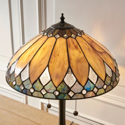 Endon 112183 - Lampada da tavolo Tiffany BROOKLYN 2xE14/10W/230V Ø 40 cm