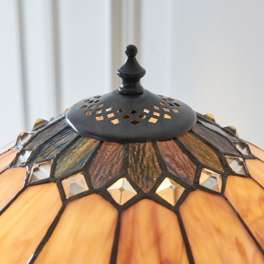 Endon 112183 - Lampada da tavolo Tiffany BROOKLYN 2xE14/10W/230V Ø 40 cm