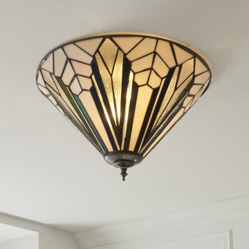 Endon 112191 - Plafoniera Tiffany ASTORIA 2xE27/60W/230V Ø 40 cm