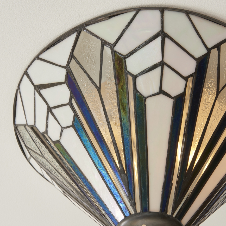 Endon 112191 - Plafoniera Tiffany ASTORIA 2xE27/60W/230V Ø 40 cm