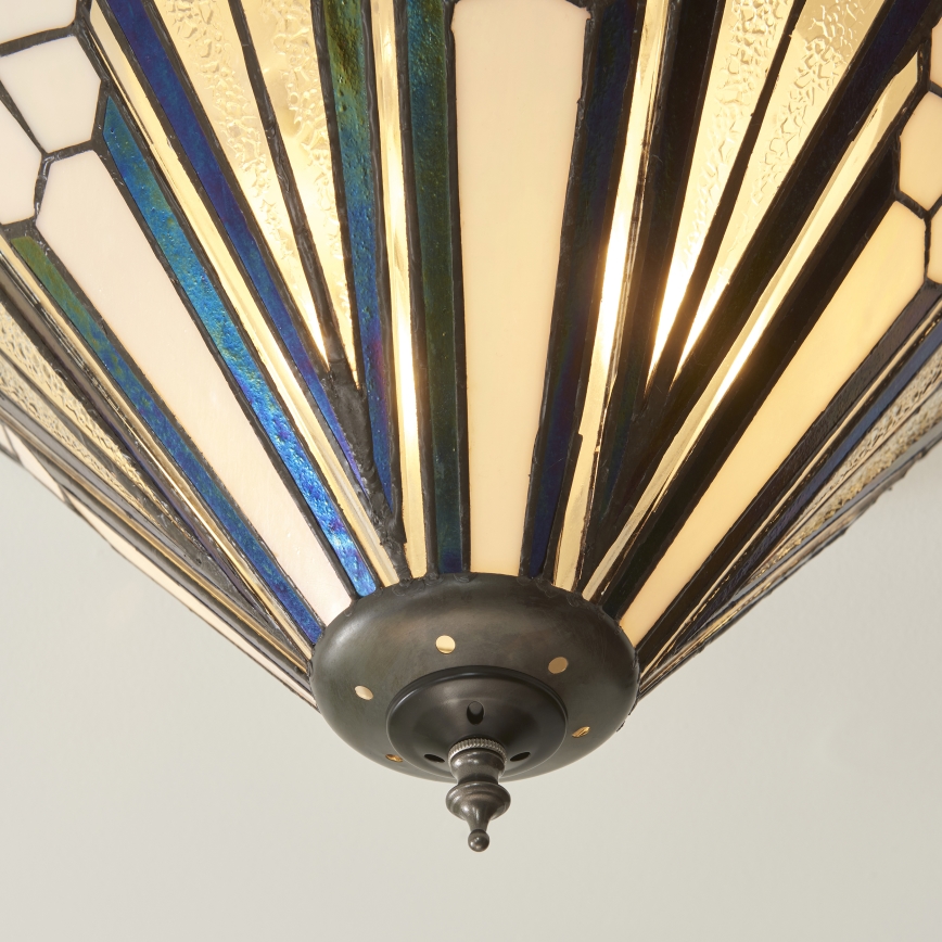 Endon 112191 - Plafoniera Tiffany ASTORIA 2xE27/60W/230V Ø 40 cm