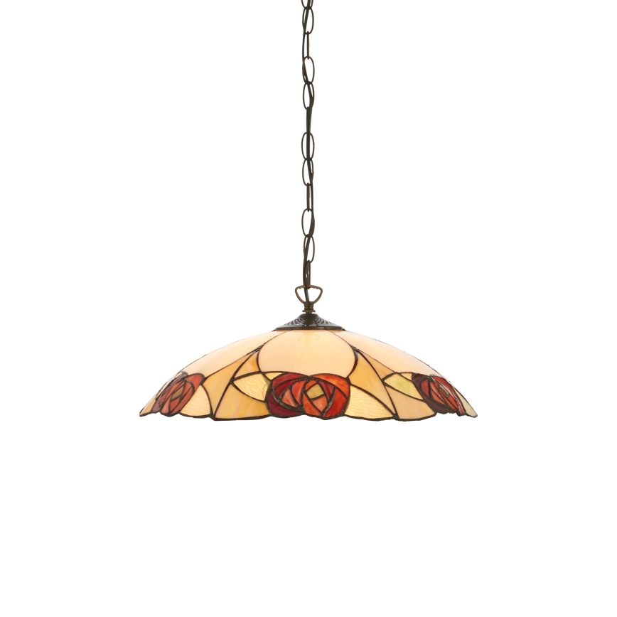 Endon 112197 - Lampadario Tiffany INGRAM a catena 1xE27/60W/230V Ø 45 cm