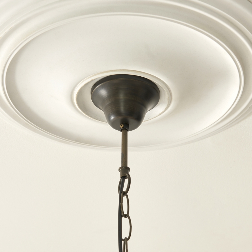 Endon 112246 - Lampadario a sospensione con catena Tiffany BOTANICA 1xE27/60W/230V diam. 45 cm