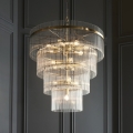 Endon 112576 - Lampadario a sospensione con catena MARIETTA 16xE14/6W/230V ottone/limpido
