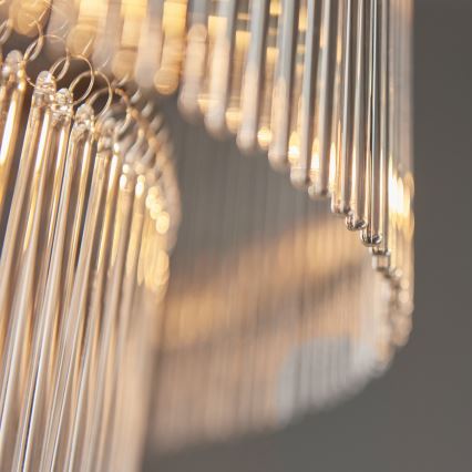 Endon 112576 - Lampadario a sospensione con catena MARIETTA 16xE14/6W/230V ottone/limpido