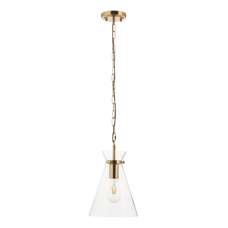 Endon 112859 - Lampadario a catena HARLOW 1xE27/10W/230V ottone